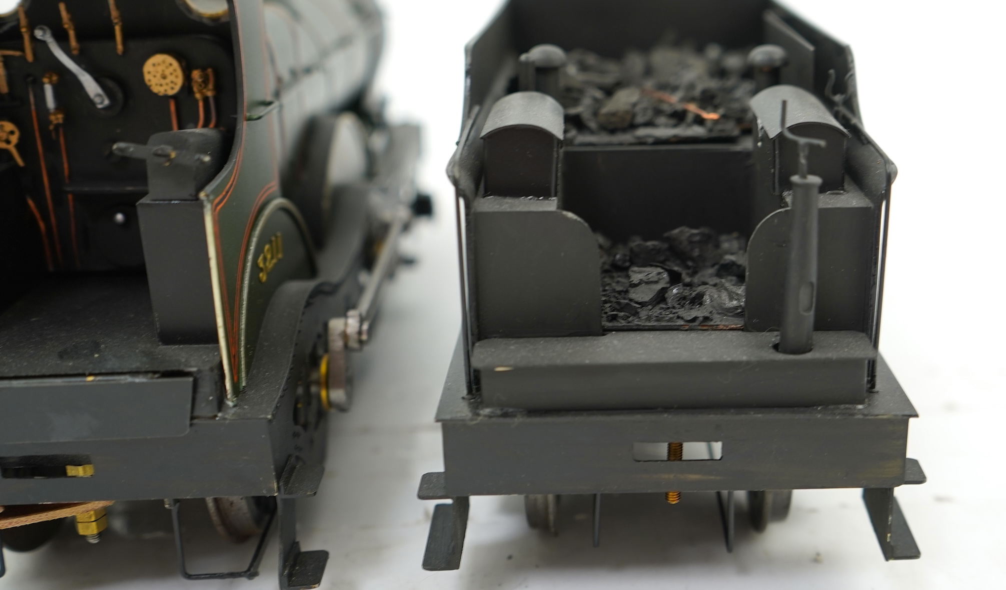 A Gauge One Cherry Scale Models (No.67) model of a GWR Dean 3206 Barnum Class, 2-4-0 tender locomotive, 3211, the model is powered for two rail operation.